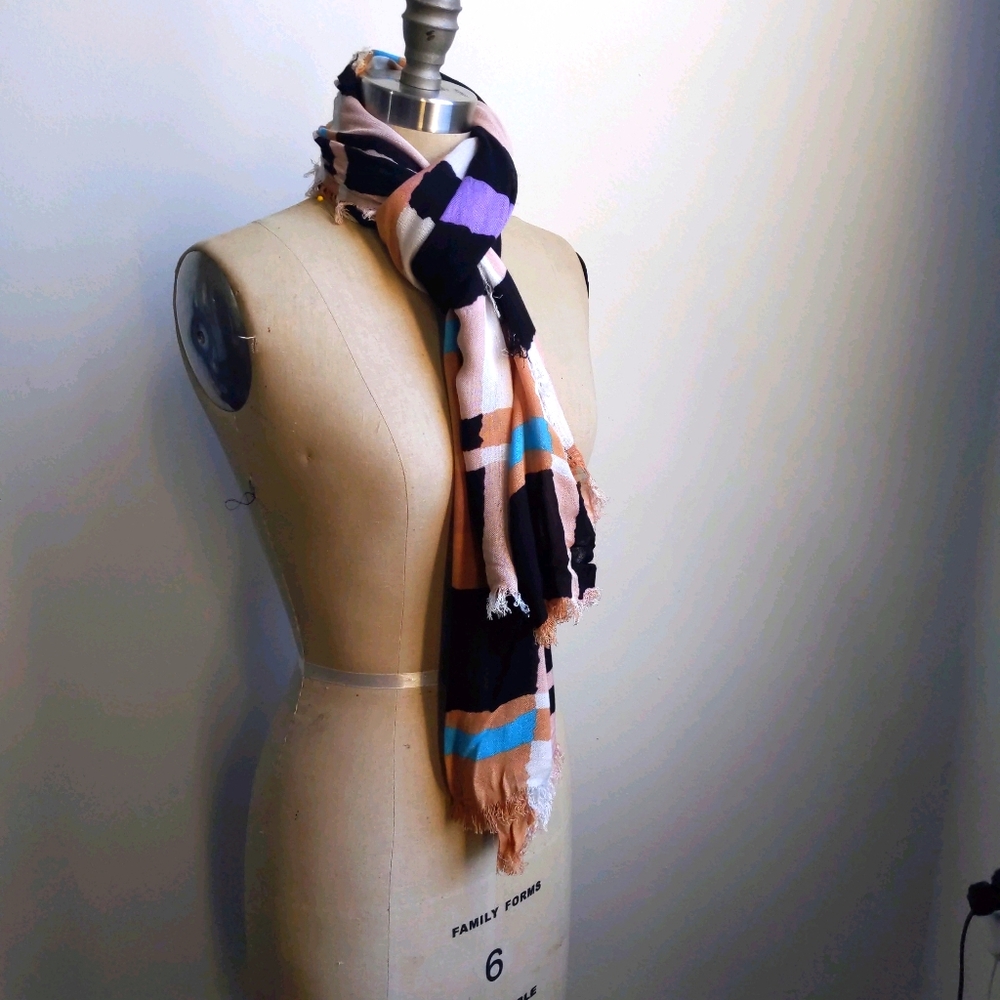 🧣Echo Color block Scarf